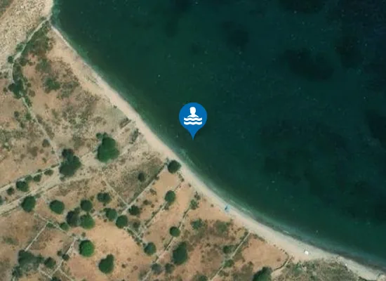 Satellite image of Lethra Beach