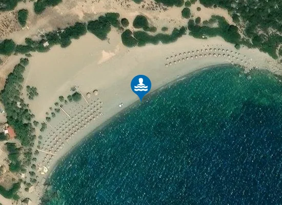 Satellite image of Anidri Beach