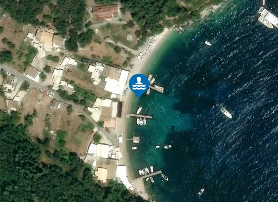 Satellite image of Agni Beach