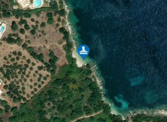 Satellite image of Karavi Beach