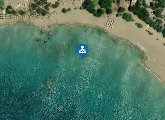 Satellite image of Gramméno Beach