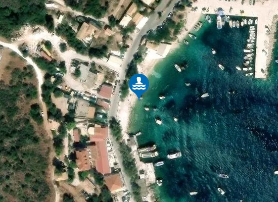 Satellite image of Agios Nikolaos-Volimes beach