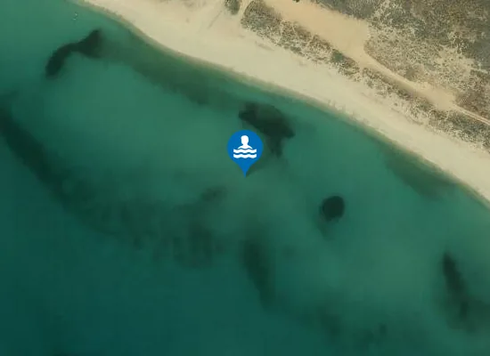 Satellite image of Parthenomythos Beach