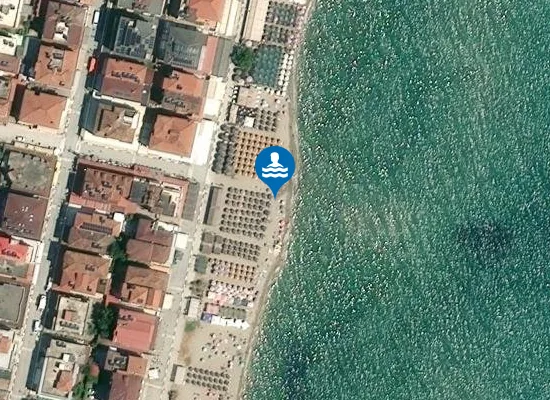 Satellite image of Olympic Beach