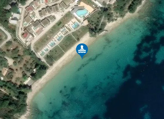 Satellite image of Mystique beach