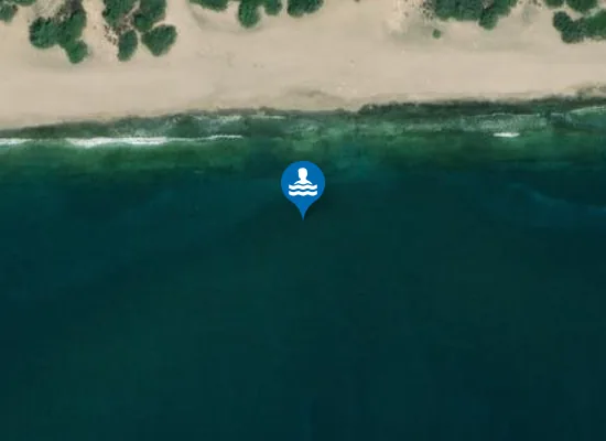 Satellite image of Polemi Beach