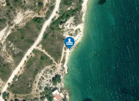 Satellite image of Pappa Beach
