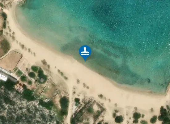 Satellite image of Livadi Beach