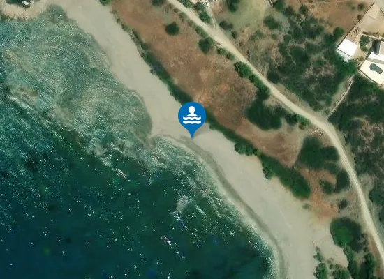 Satellite image of Triopetra Beach