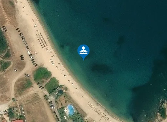 Satellite image of Platania Beach