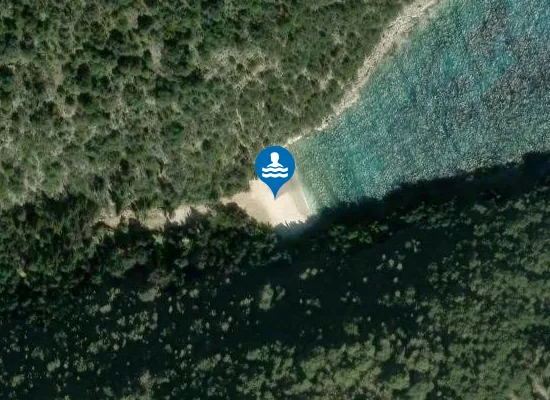 Satellite image of Dafnoudi beach