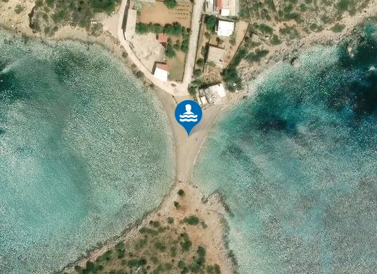 Satellite image of Paralia Traxyli