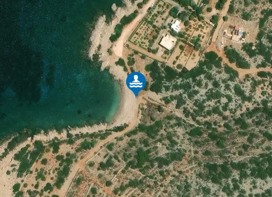 Satellite image of Karynta beach