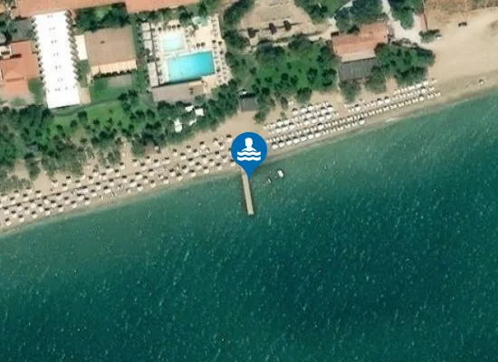 Satellite image of Pythagorio beach