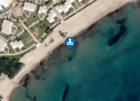 Satellite image of Agios Stefanos Bay