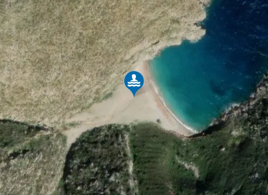 Satellite image of Vizotos beach