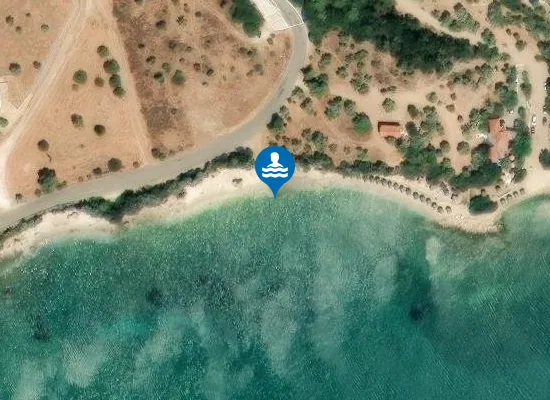 Satellite image of Beach Aspres