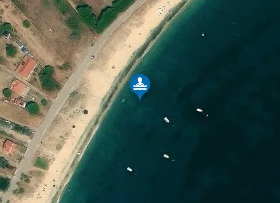 Satellite image of Paralia Valti