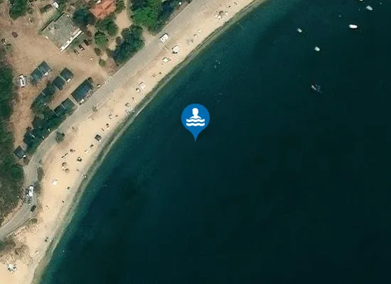 Satellite image of Griavas Beach