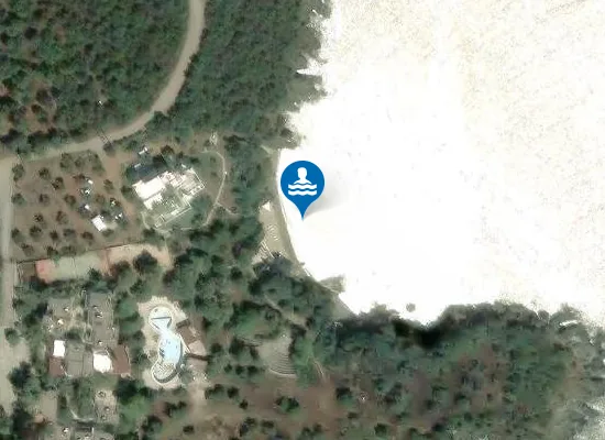 Satellite image of Likithos Beach