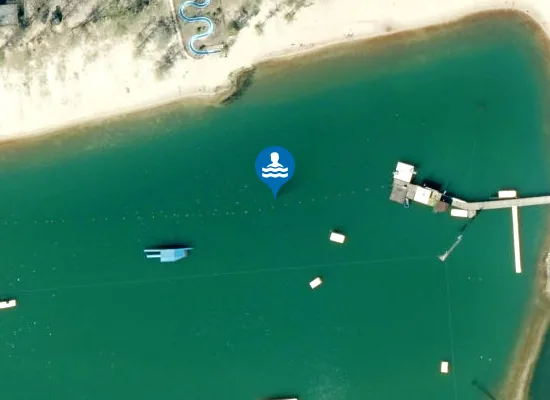 Satellite image of FREIBAD BLAUER SEE