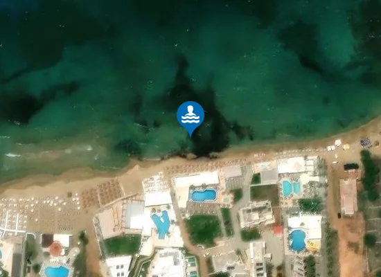 Satellite image of Aelos Beach
