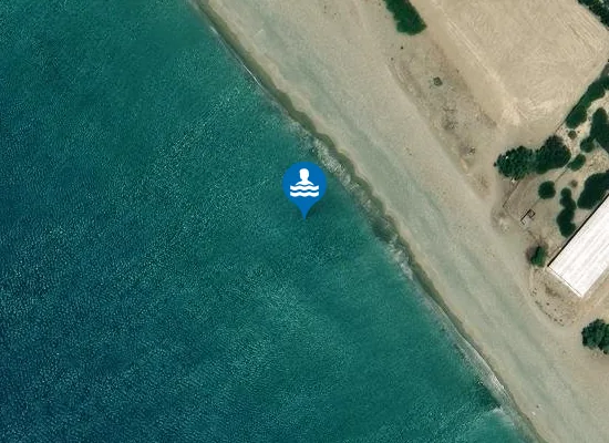 Satellite image of Paralia Lagada
