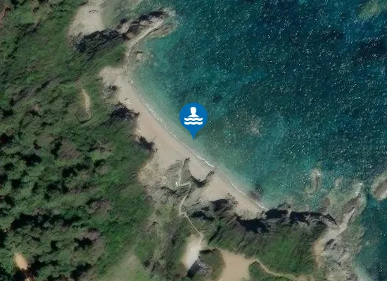 Satellite image of Perivoliou Beach