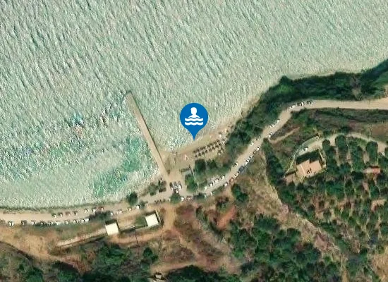 Satellite image of Kalami Beach