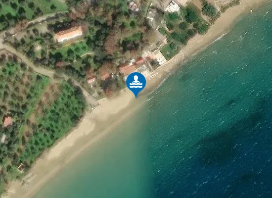 Satellite image of Kalamakia beach