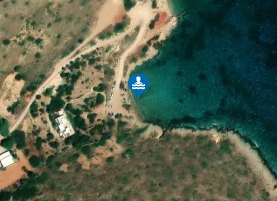 Satellite image of Παραλία Αγίας Κιούρας (Aghia Kioura B.)