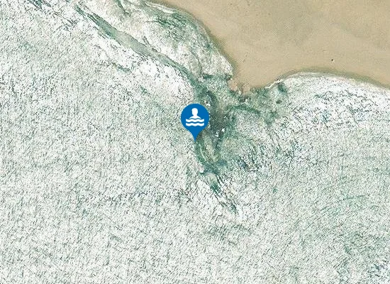 Satellite image of Pyrgaki Beach