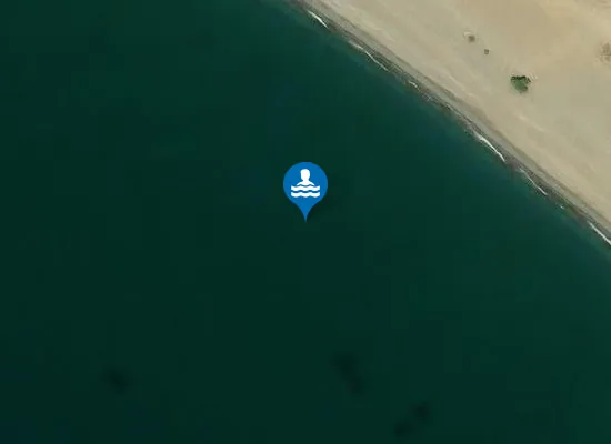 Satellite image of Managros Beach