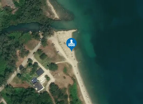 Satellite image of Dafnila Beach