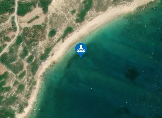 Satellite image of Watchtower Beach