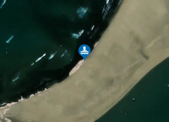 Satellite image of Prasonisi Beach
