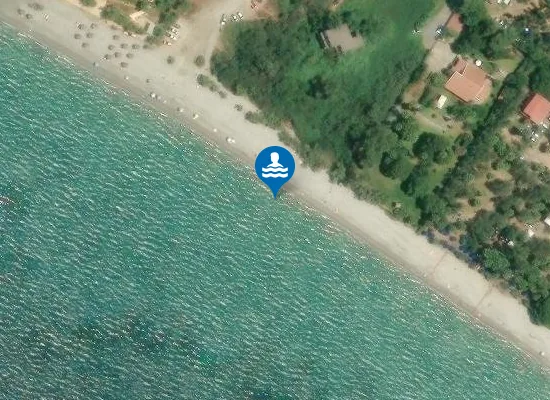 Satellite image of Filoxenia Beach