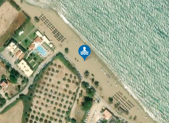 Satellite image of Blue Coast