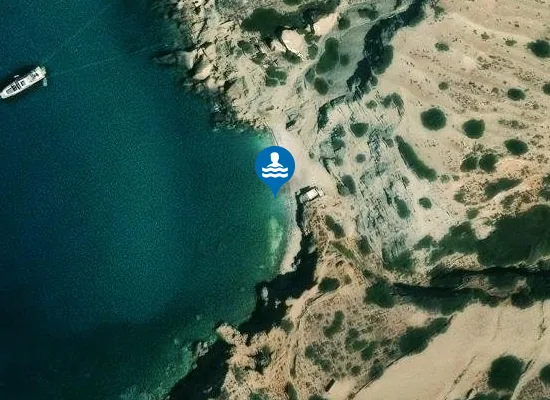 Satellite image of Fira beach