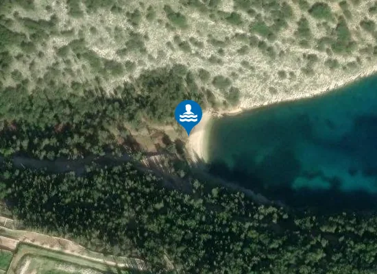 Satellite image of Xylokaravo beach