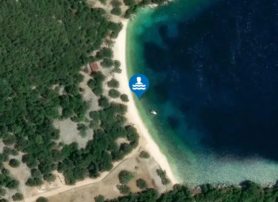 Satellite image of Giagana beach