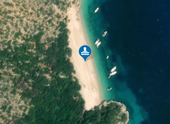 Satellite image of Amidi Beach