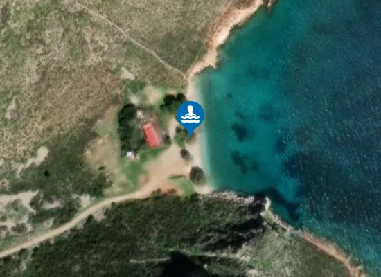 Satellite image of Hali beach