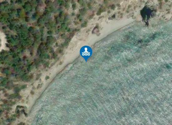 Satellite image of Only reachable via water