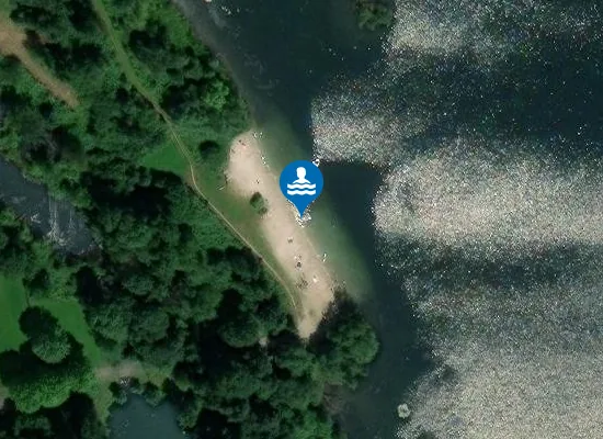 Satellite image of BADESTELLE BAGGERSEE JUELICH BARMEN AN DER SEESTRASSE