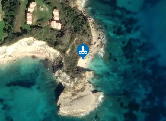 Satellite image of Pessada Beach
