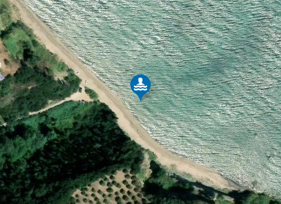 Satellite image of Lachanou Beach