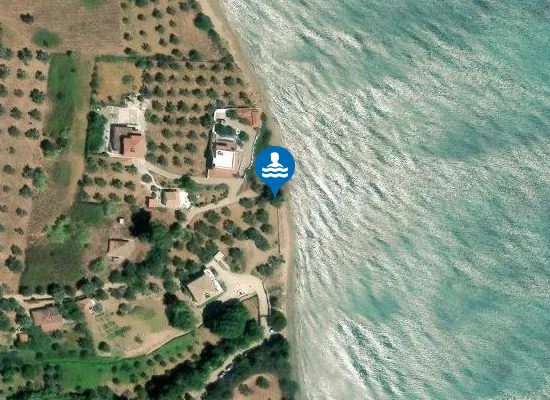 Satellite image of Gargarou Beach
