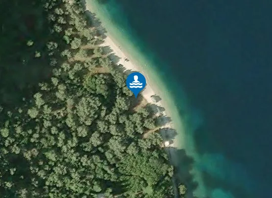 Satellite image of Kamari Beach