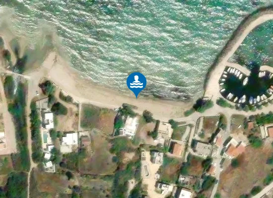 Satellite image of Vagia Beach